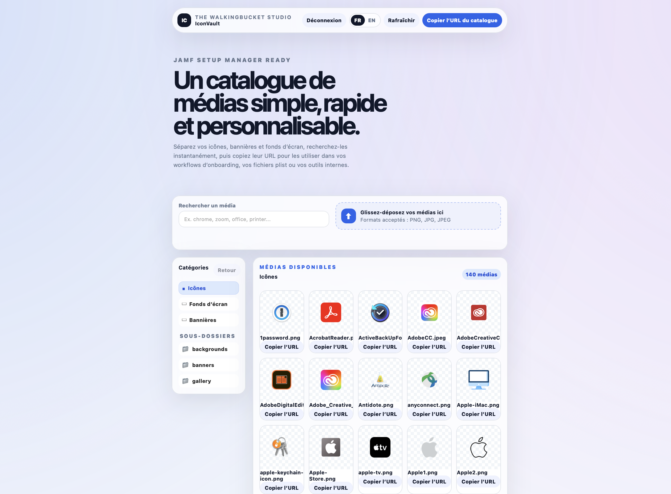 IconVault Interface